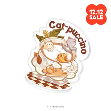 Load image into Gallery viewer, Coffeelogy &#39;Cat-puccino&#39; - Standee Clip Stamp
