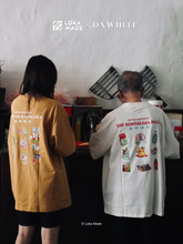 Load image into Gallery viewer, Oxwhite x Loka Made CNY Good Old Days Tee: The After School Pack (Mustard)
