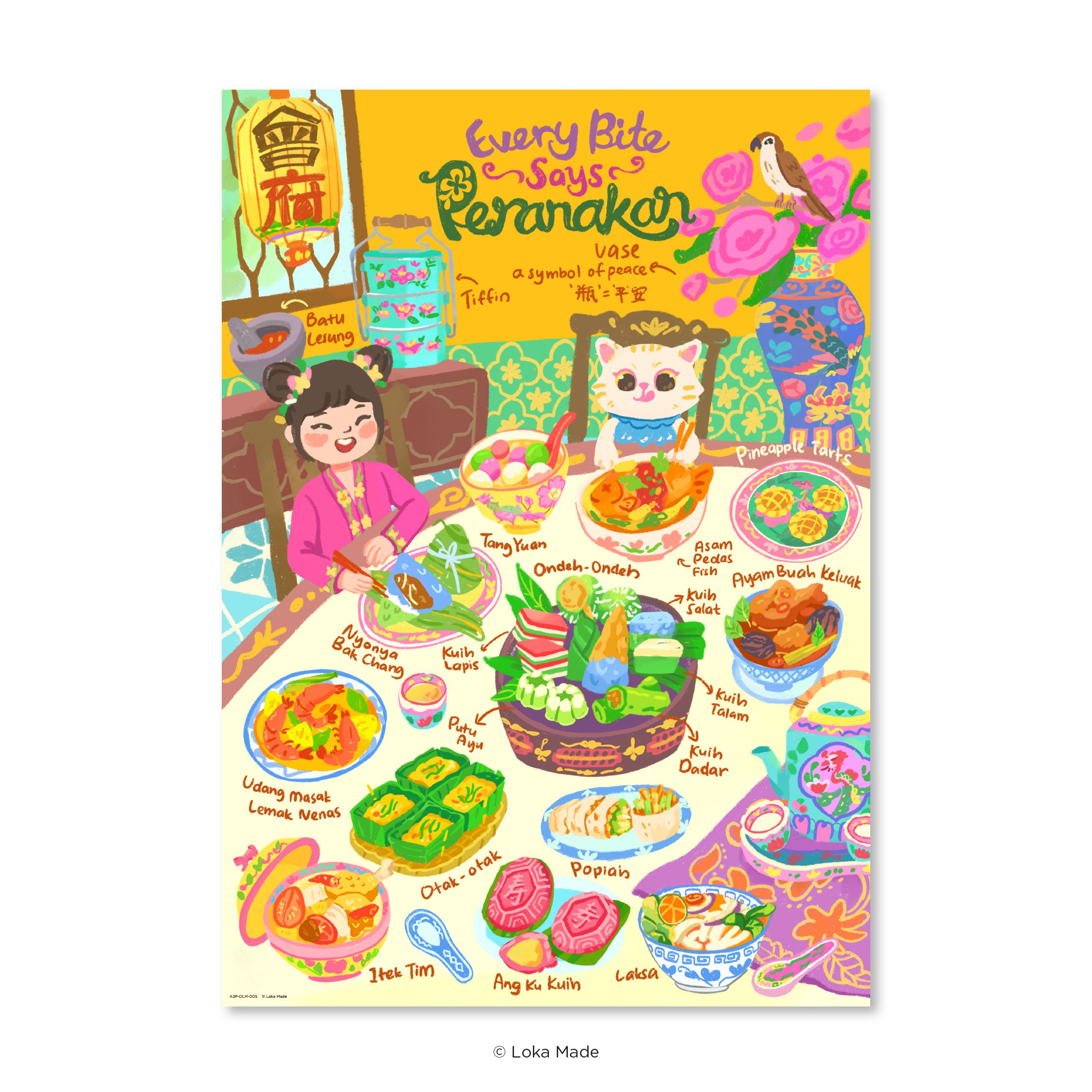 (Pre-Order) Loka Made A3 Premium Poster: Doodle Land - Malaysia