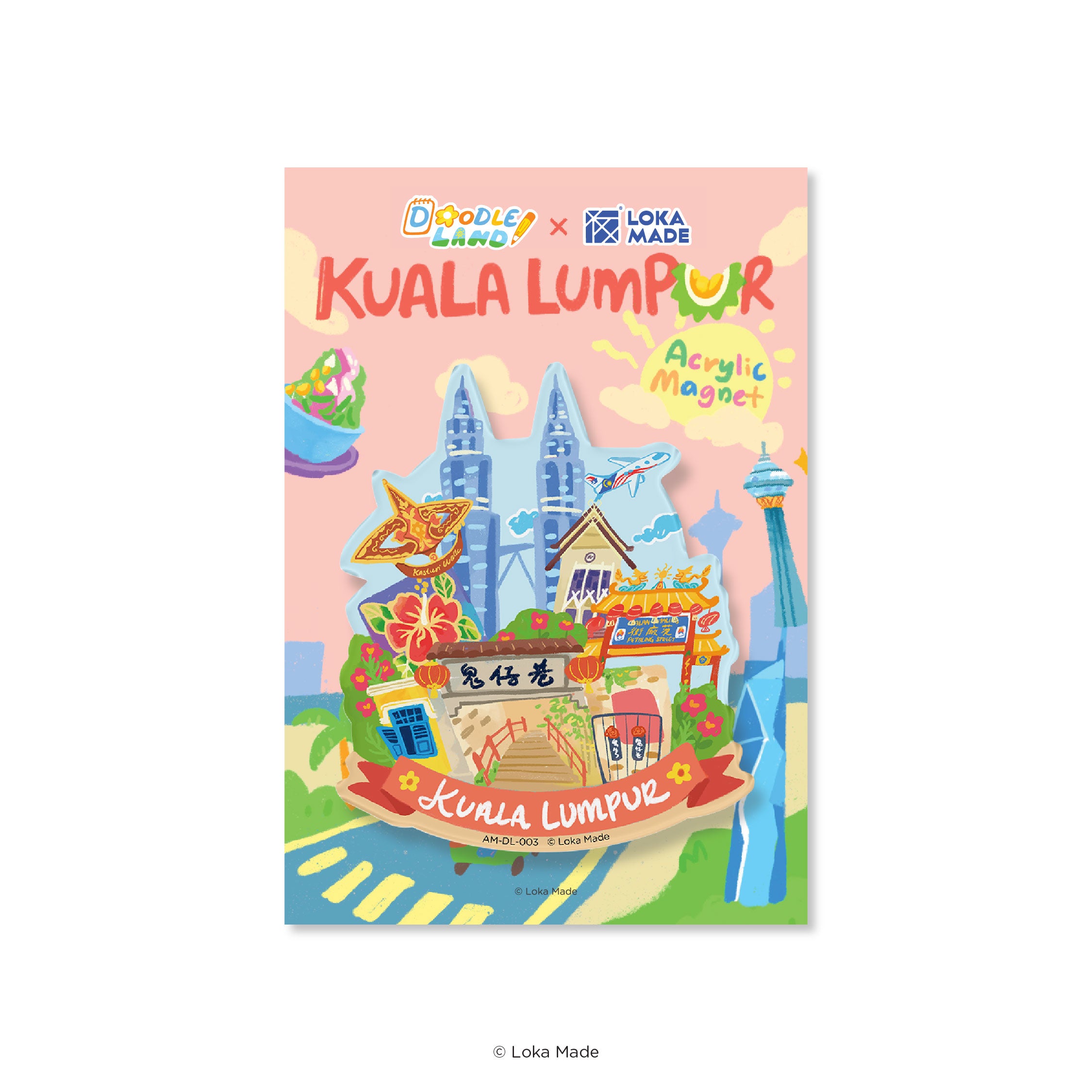 Doodle Land: Adventure Awaits in KL - Acrylic Magnet