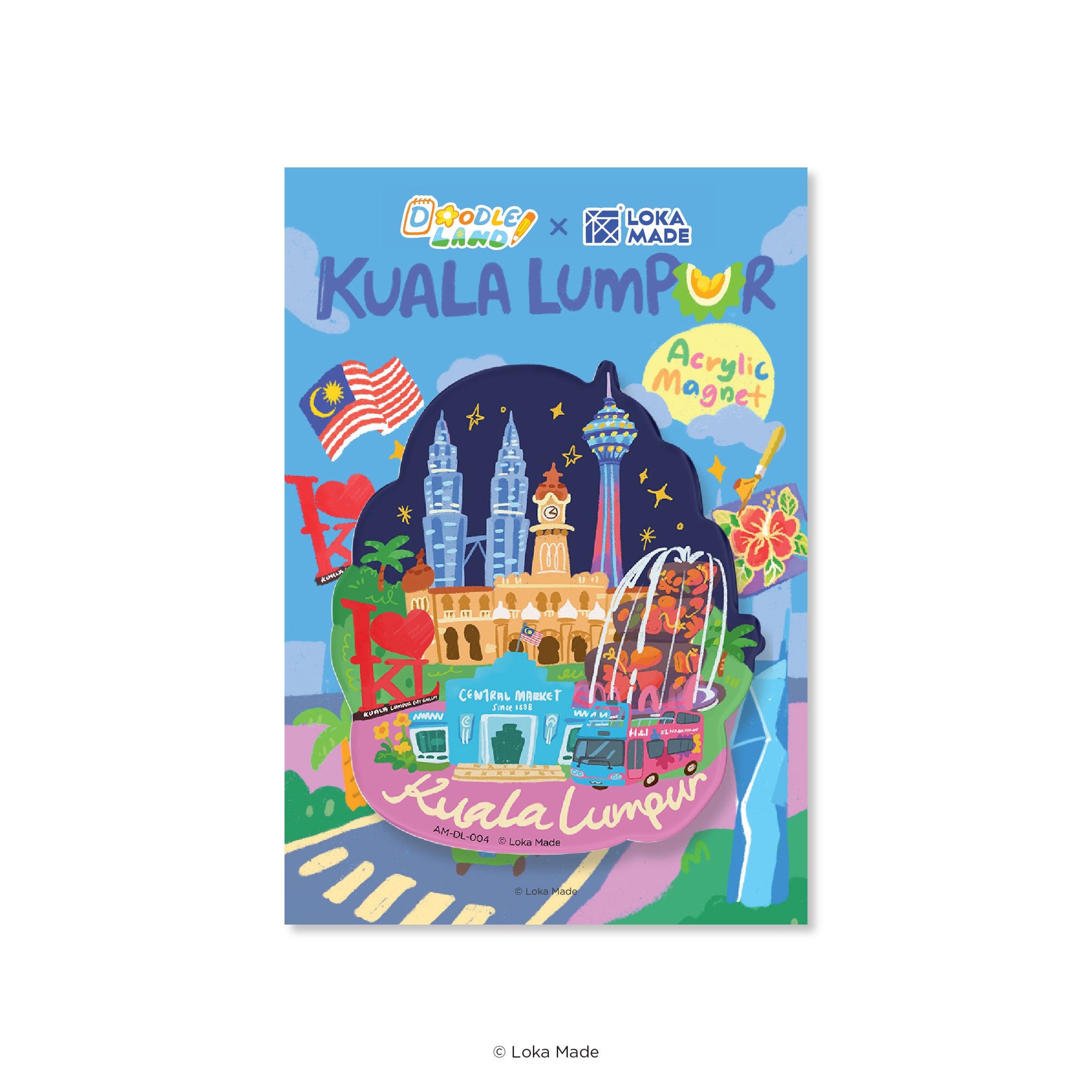 Doodle Land: Shining KL Nights - Acrylic Magnet