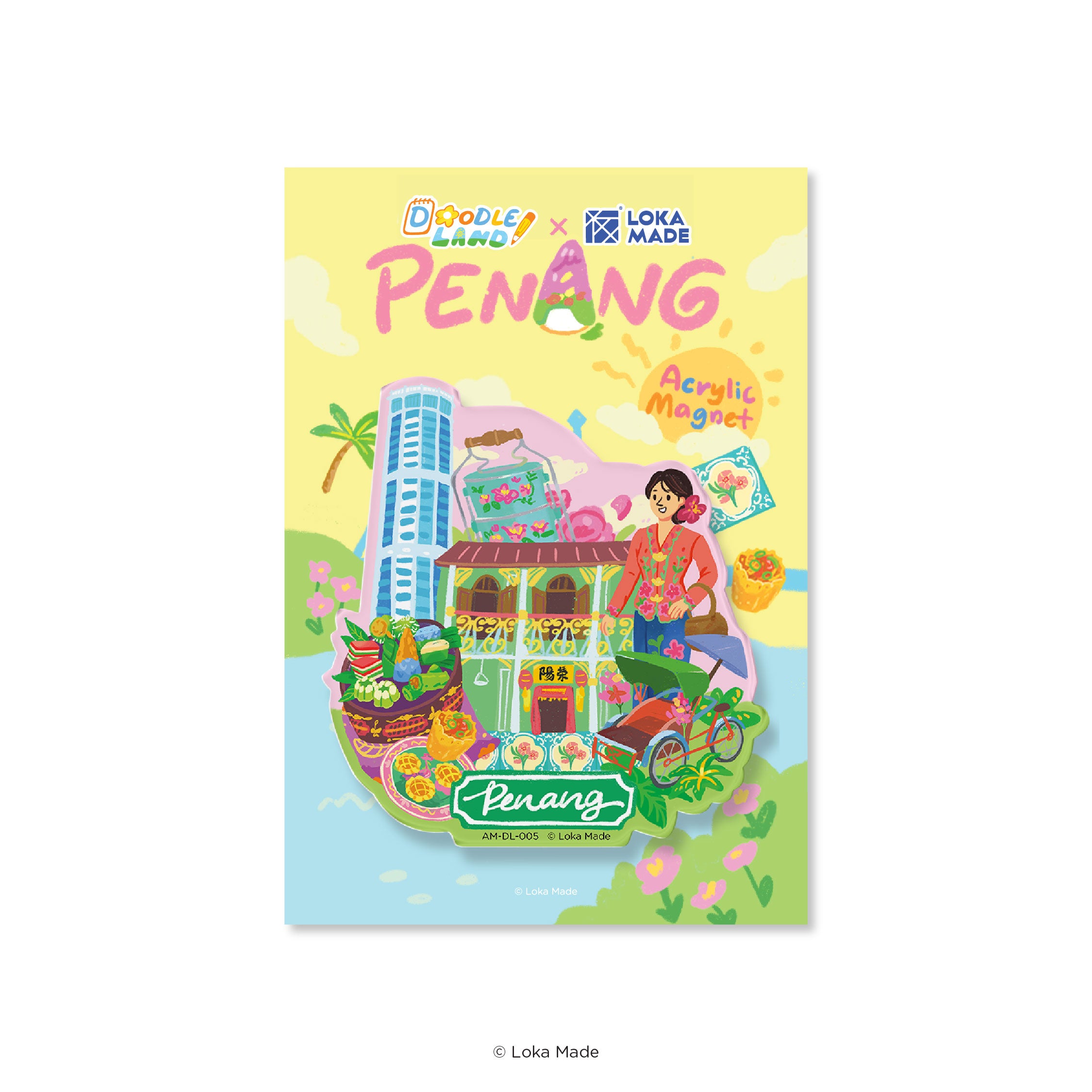 Doodle Land: Peranakan Charm - Acrylic Magnet