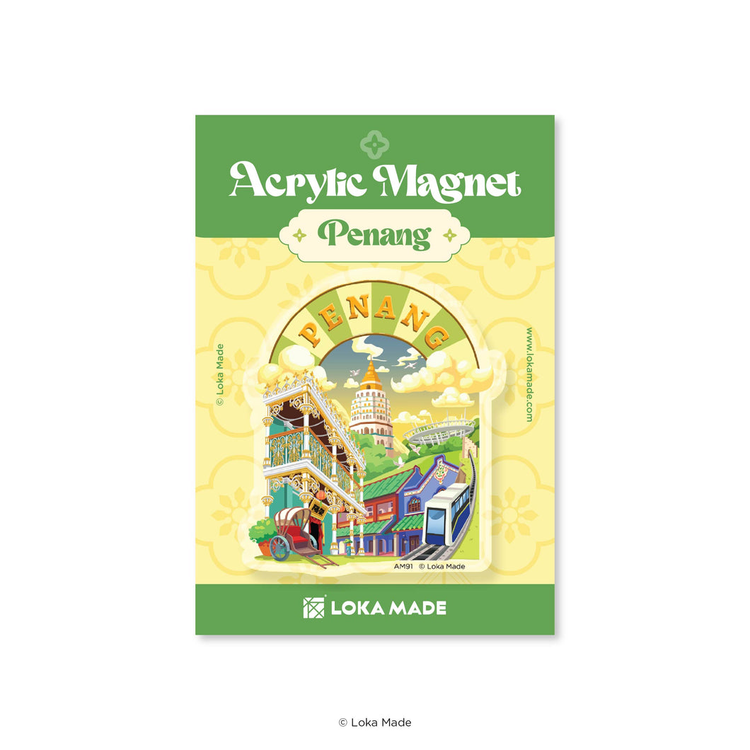 Golden Penang - Acrylic Magnet