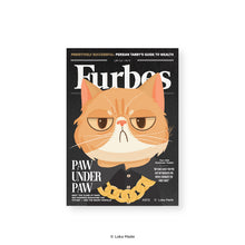 Load image into Gallery viewer, Meowgazine &#39;Furbes Magazine&#39; - Waterproof Sticker
