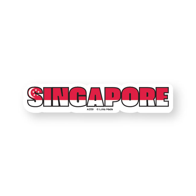 Luggage sticker: Singapore Word | Loka Made