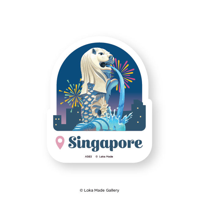 AS63 Singapore Merlion's Night Time Glow
