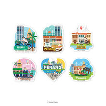 Load image into Gallery viewer, Adventure Seals Luggage Sticker Stories from Penang’s Corners
