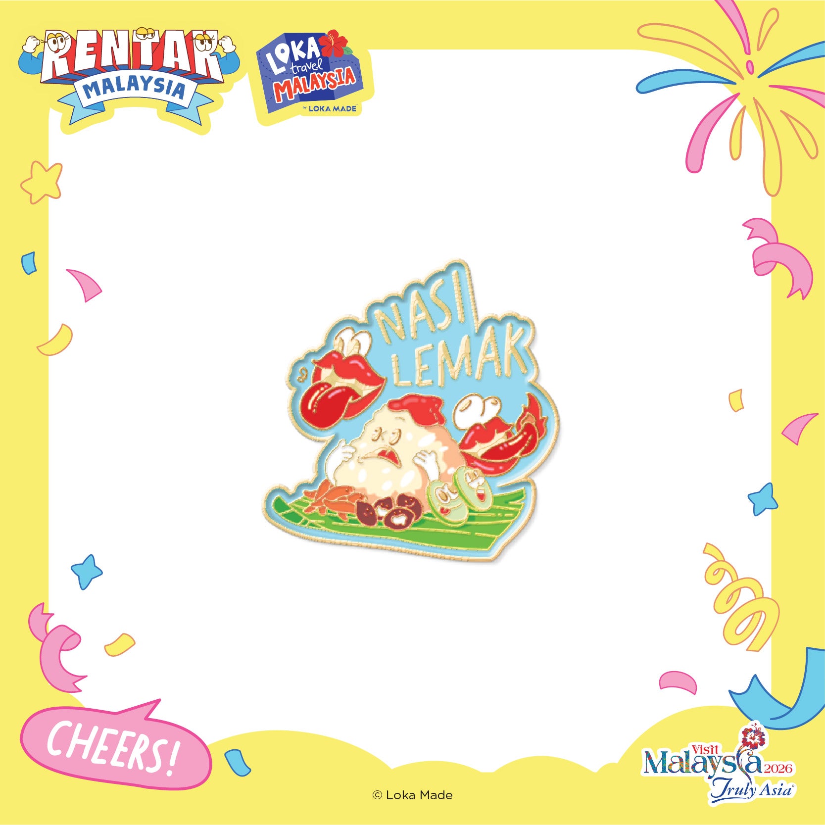 Rentak Malaysia: Nasi Lemak - Enamel Pin