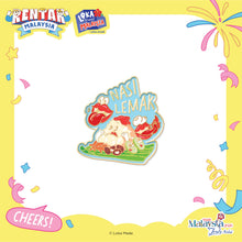 Load image into Gallery viewer, Rentak Malaysia: Nasi Lemak - Enamel Pin
