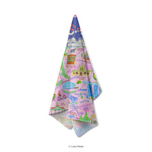 Load image into Gallery viewer, Doodle Land: City Walk in Singapore - Tea Towel

