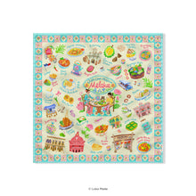 Load image into Gallery viewer, Doodle Land: Jom Cari Makan At Melaka - Tea Towel
