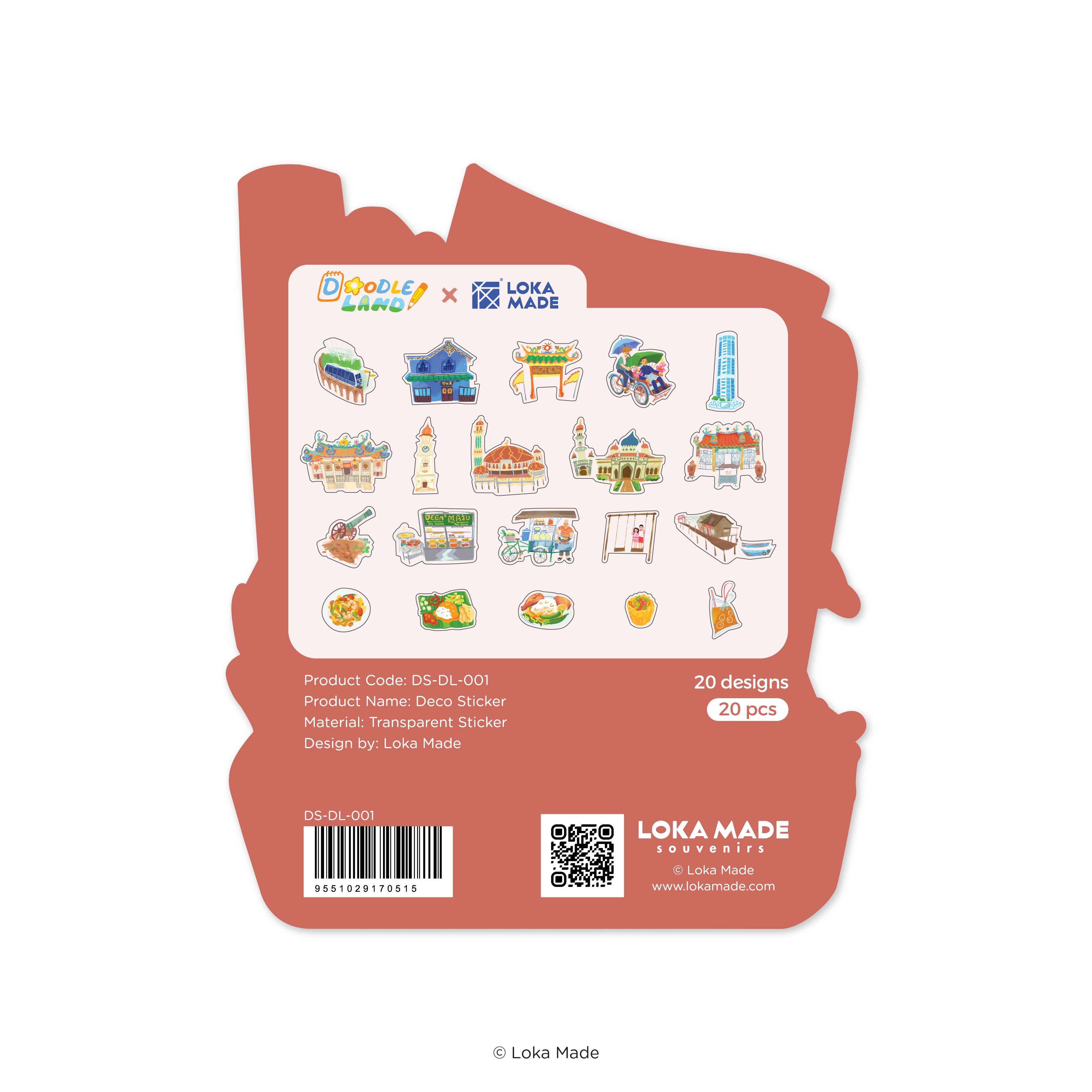 Doodle Land: Melting At Penang 1 - Deco Sticker