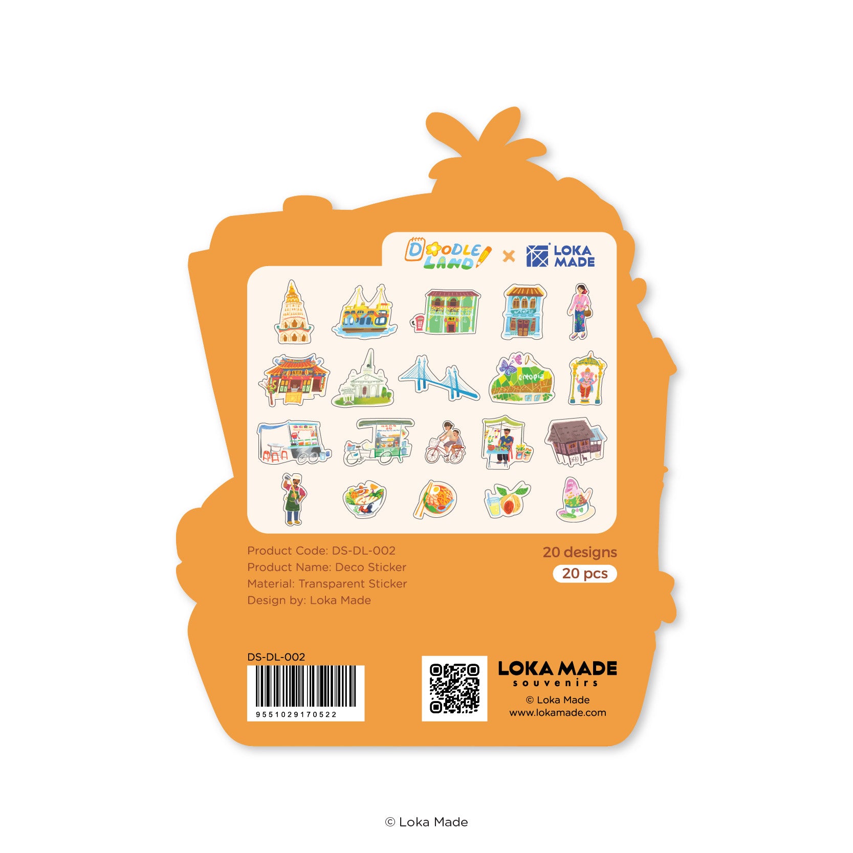 Doodle Land: Melting At Penang 2 - Deco Sticker
