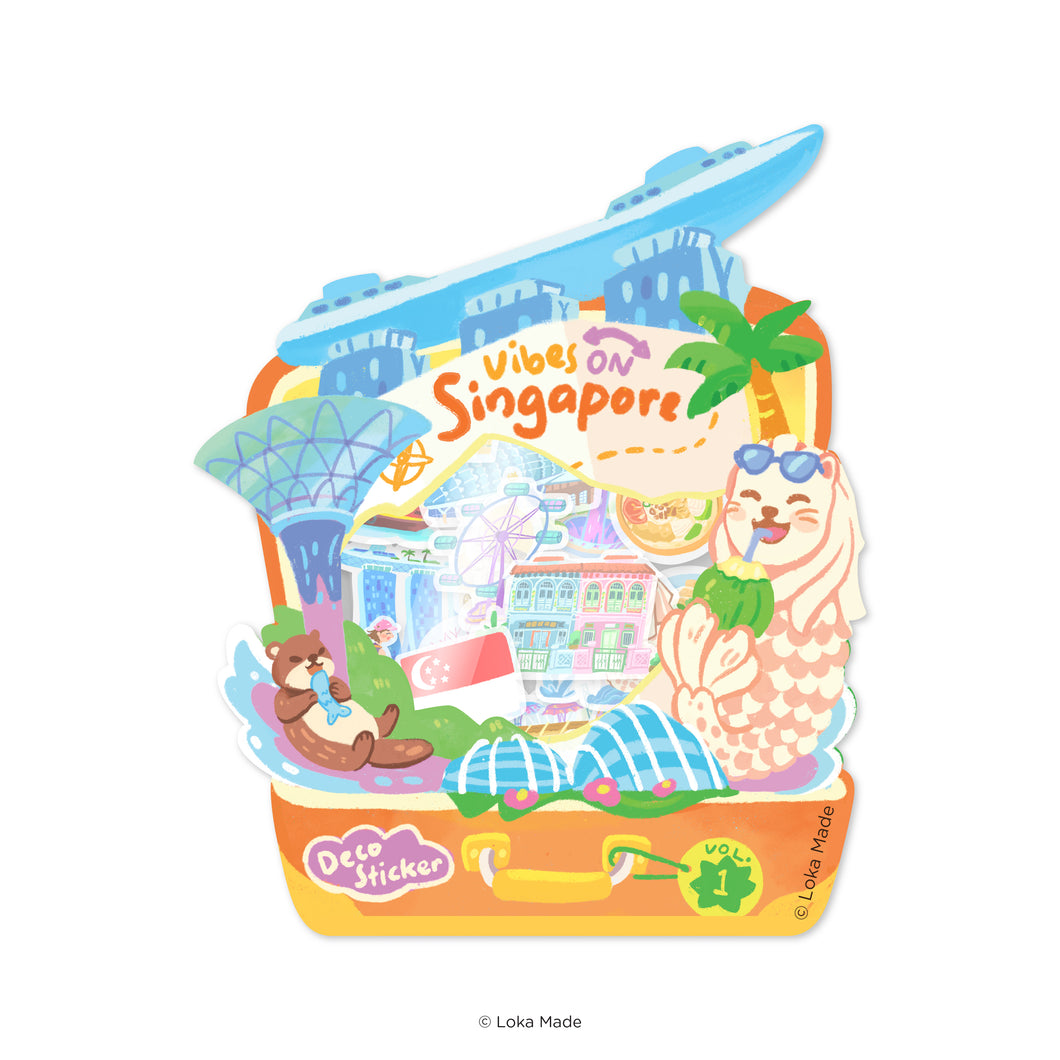 Doodle Land: Vibes On Singapore 1 - Deco Sticker