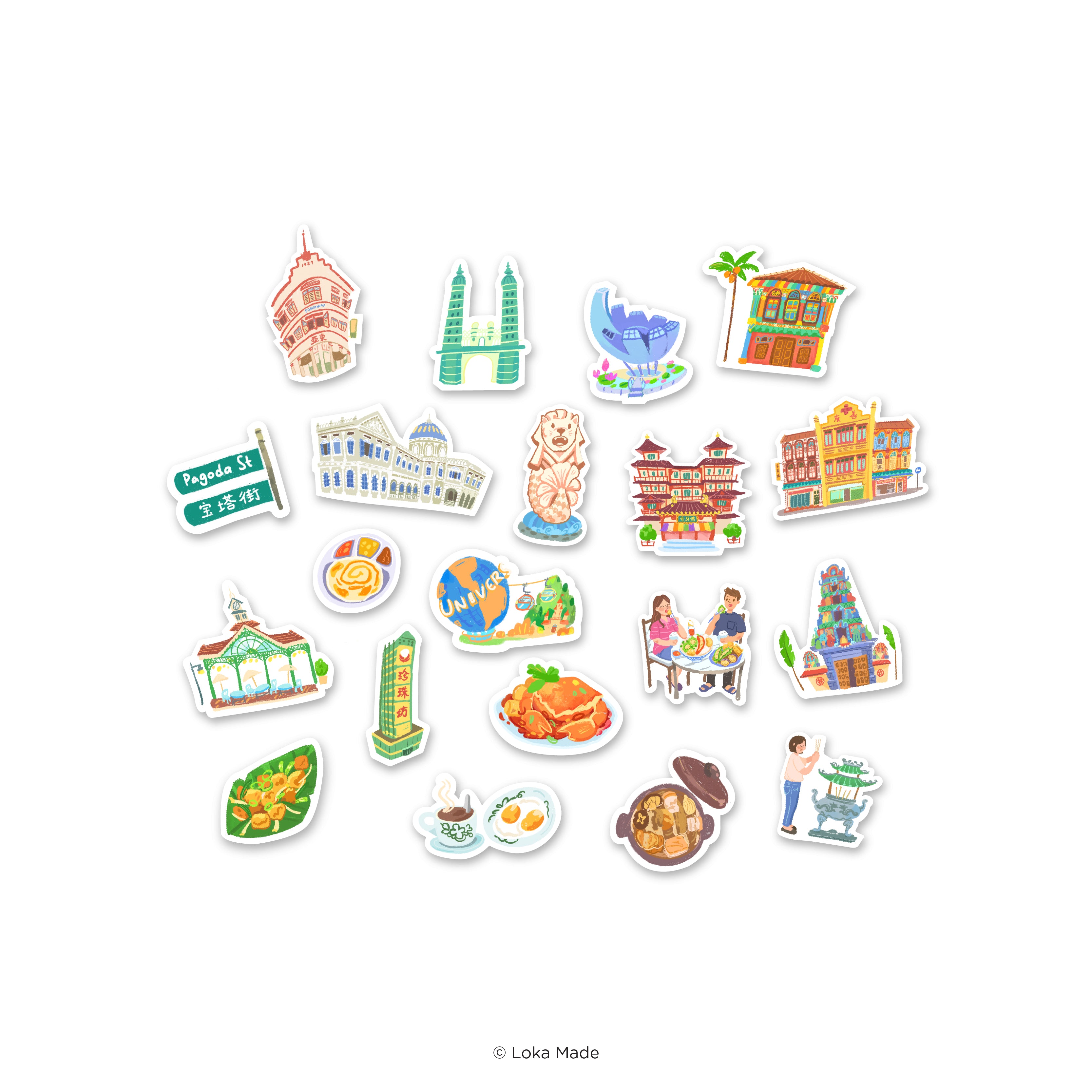 Doodle Land: Vibes On Singapore 2 - Deco Sticker