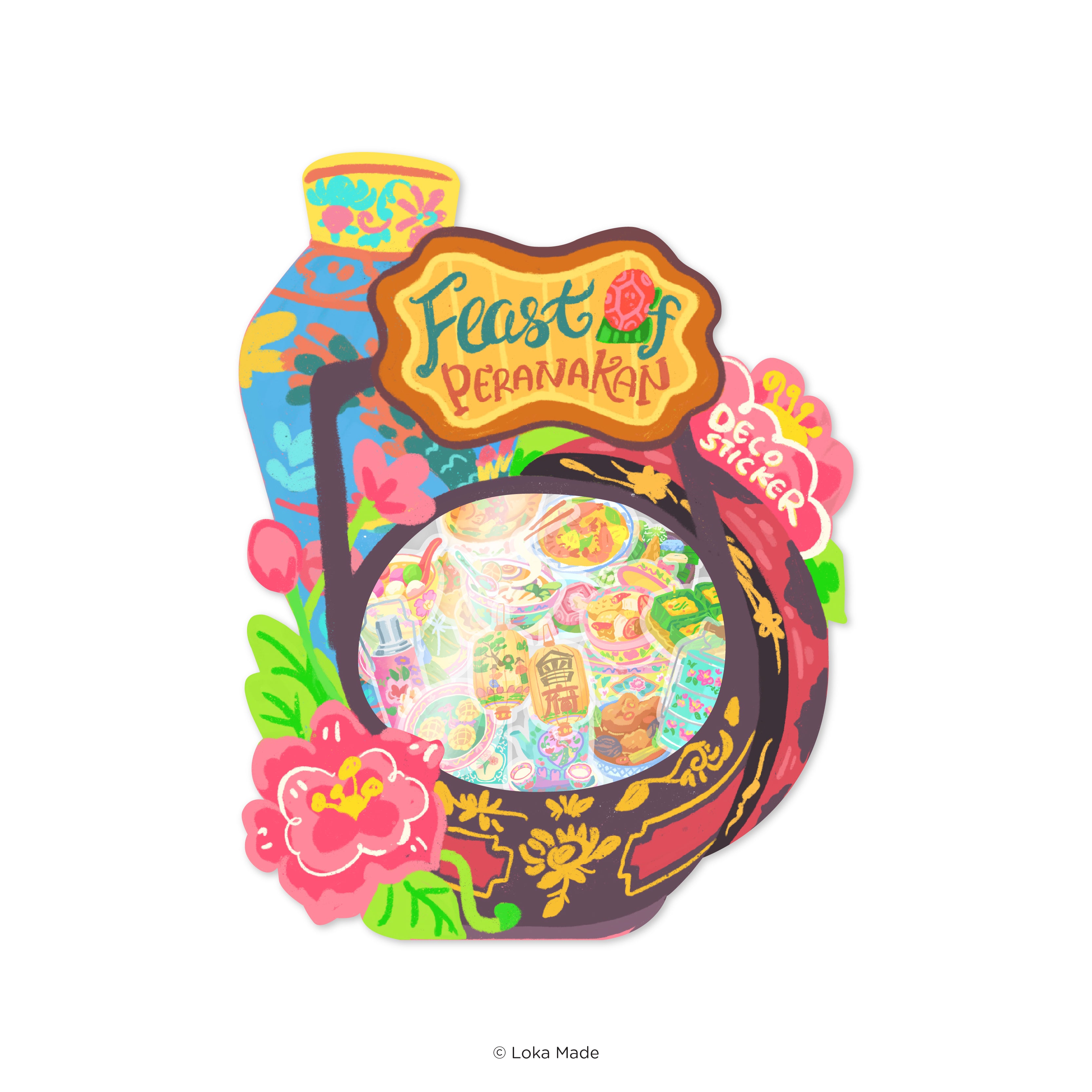 Doodle Land: Feast of Peranakan - Deco Sticker