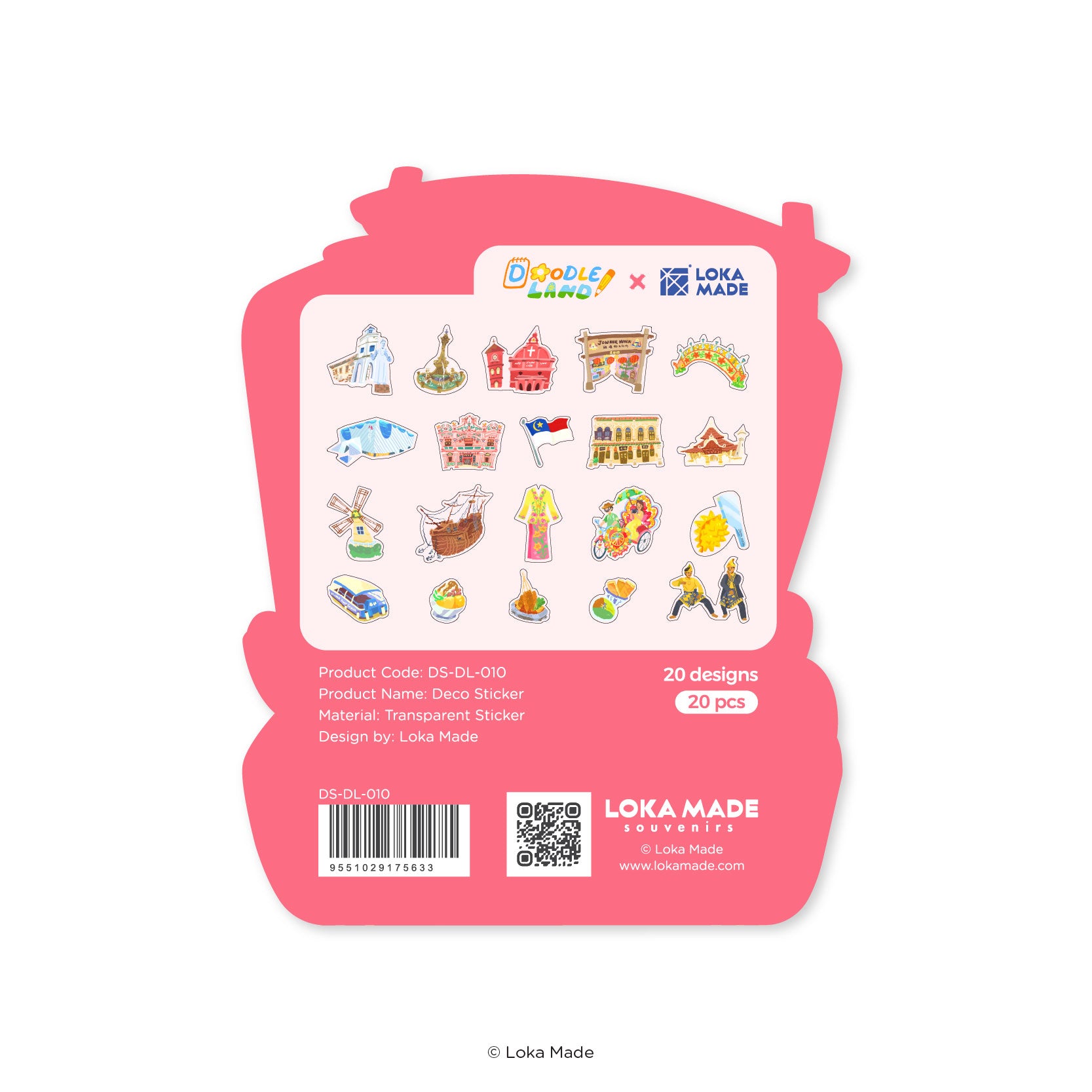 Doodle Land: Lepak Around Melaka - Deco Sticker