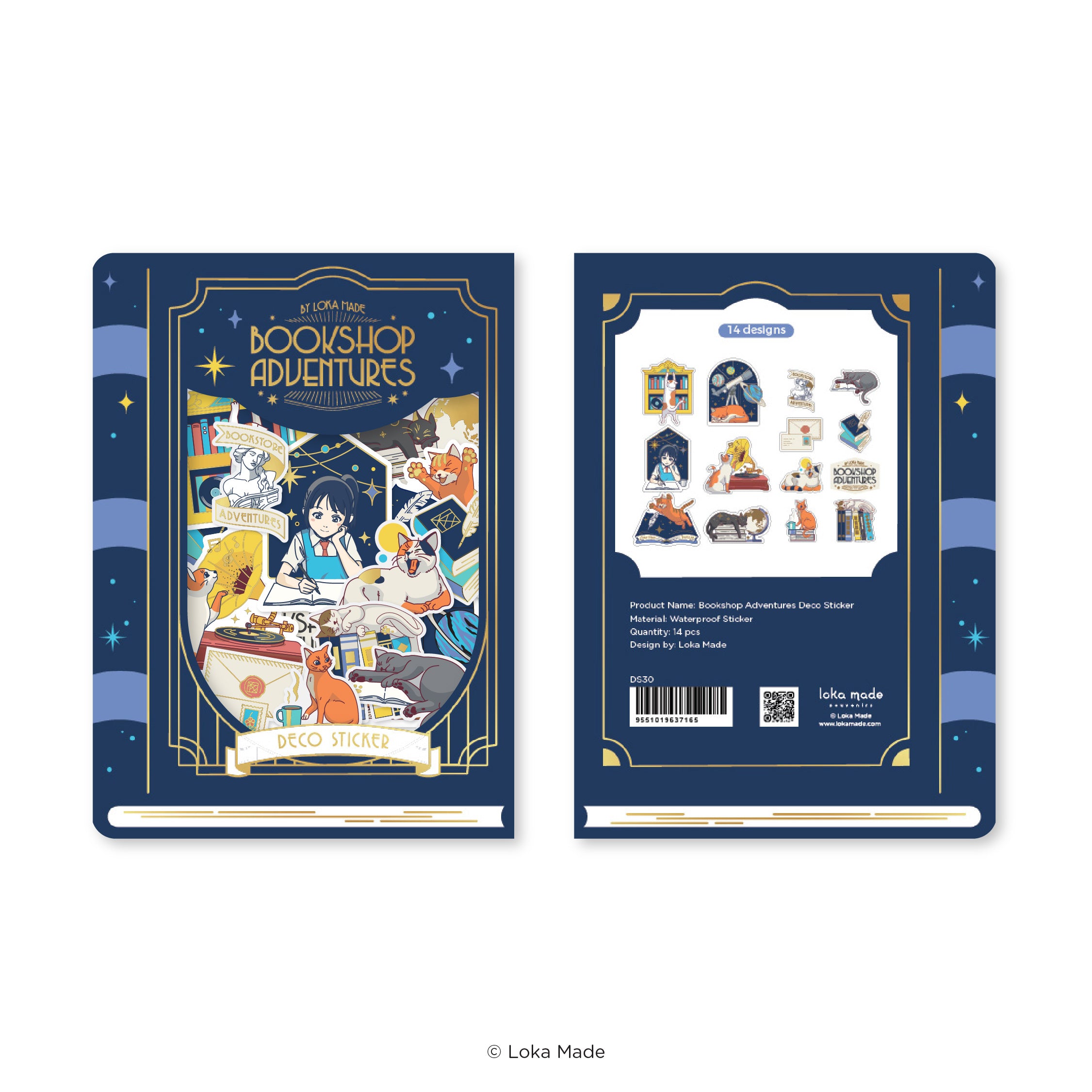 Bookshop Adventures 'Midnight Pages' - Deco Sticker