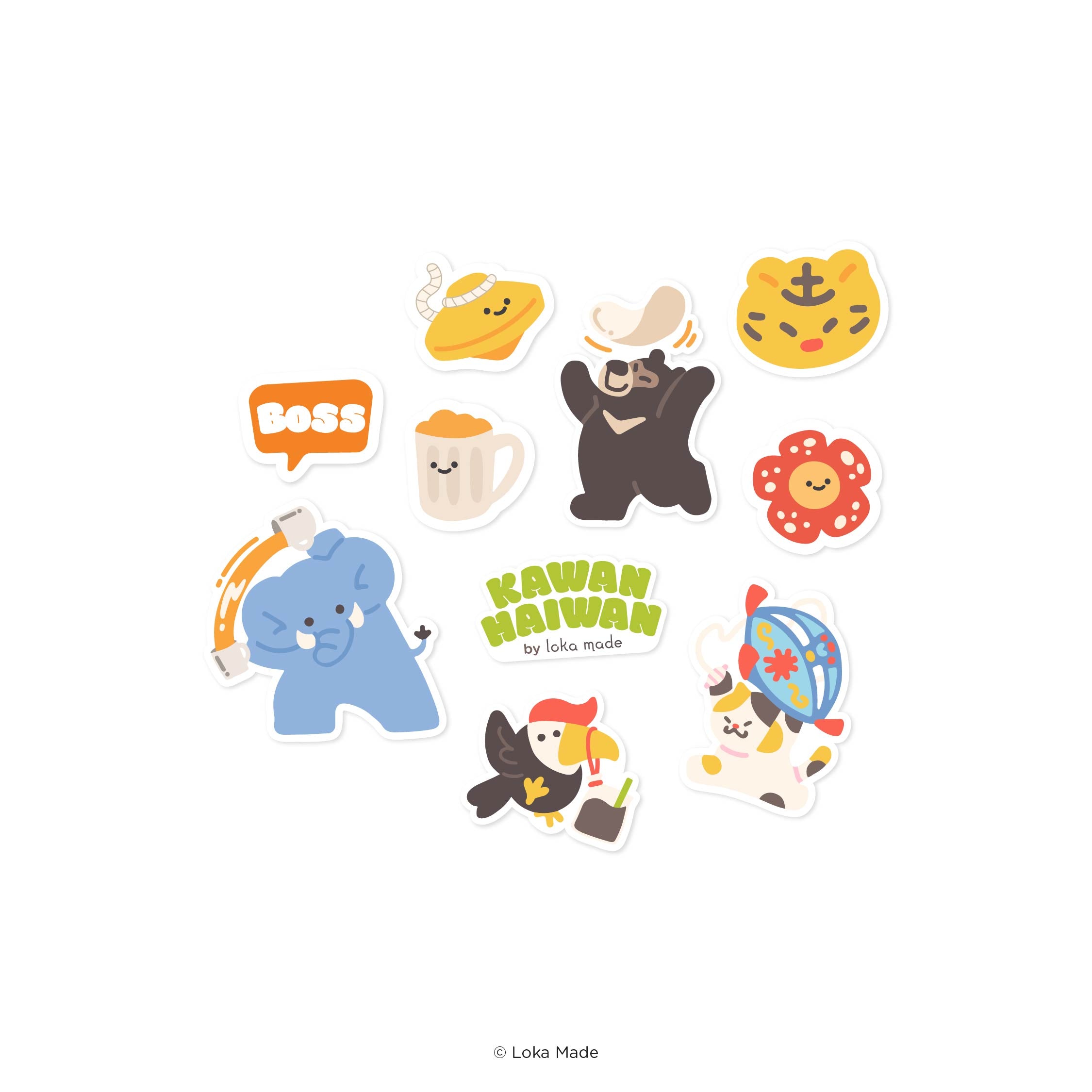 Kawan-Haiwan 'Blue-tiful Bonds' - Deco Sticker