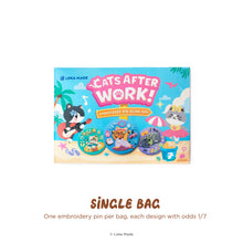 Load image into Gallery viewer, Cats After Work - Embroidery Pin Blind Bag
