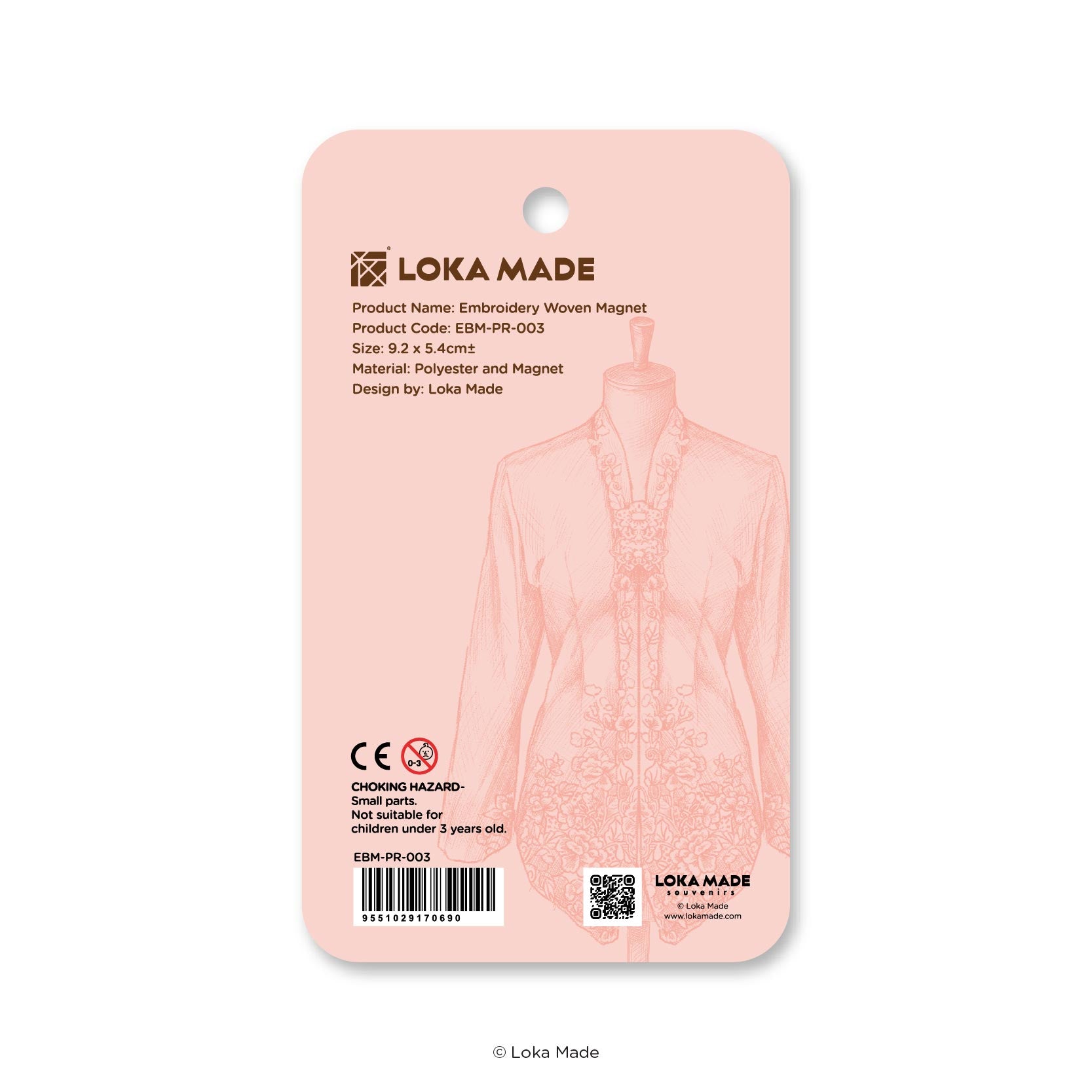 Kebaya Nyonya Sri Mawar - Embroidery Magnet