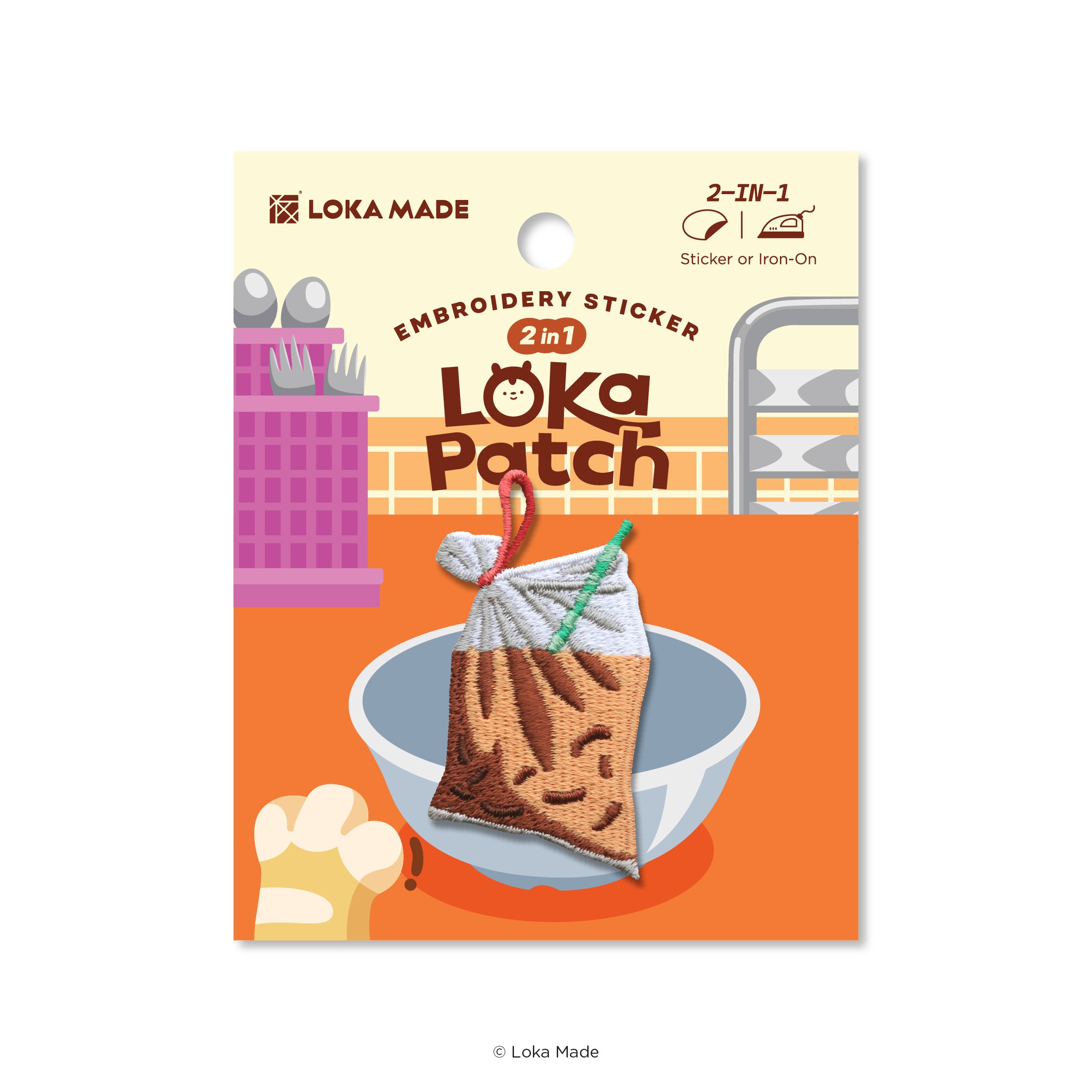 Loka Patch: Ikat tepi - Embroidery Sticker