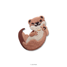 Load image into Gallery viewer, Loka Patch: Otter - Embroidery Sticker
