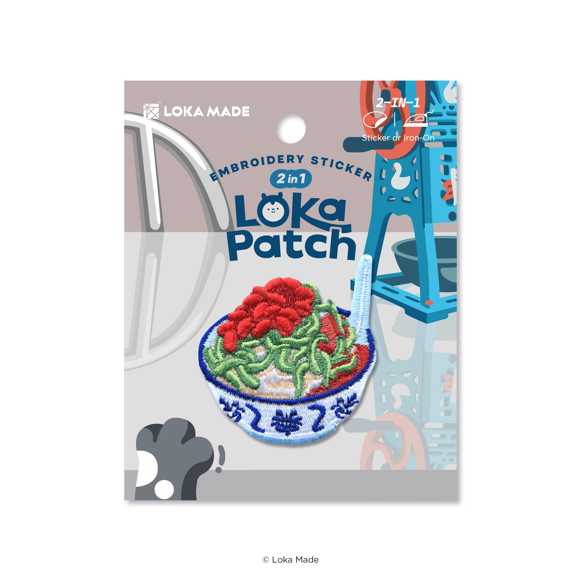 Loka Patch: Cendol - Embroidery Sticker
