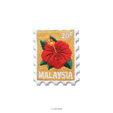 Load image into Gallery viewer, Loka Patch: Malaysia Stamp - Embroidery Sticker
