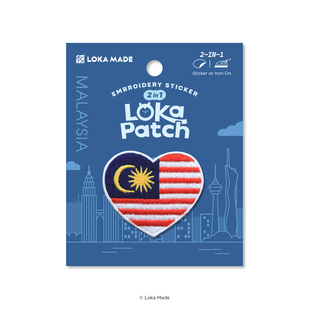Loka Patch: Malaysia Flag - Embroidery Sticker