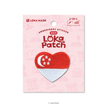 Load image into Gallery viewer, Loka Patch: Singapore Flag - Embroidery Sticker
