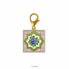 Peranakan Blue Rose Tile - Enamel Charm