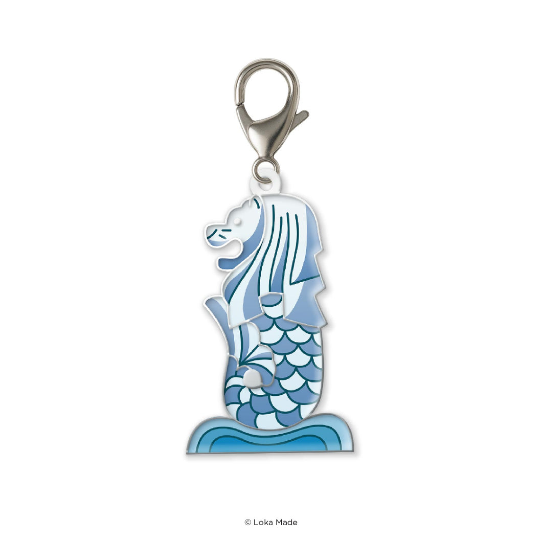 Merlion - Enamel Charm Singapore
