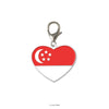 Singapore Flag - Enamel Charm Singapore