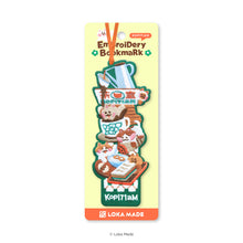 Load image into Gallery viewer, Travel Bersameow: Kopitiam - Embroidery Bookmark
