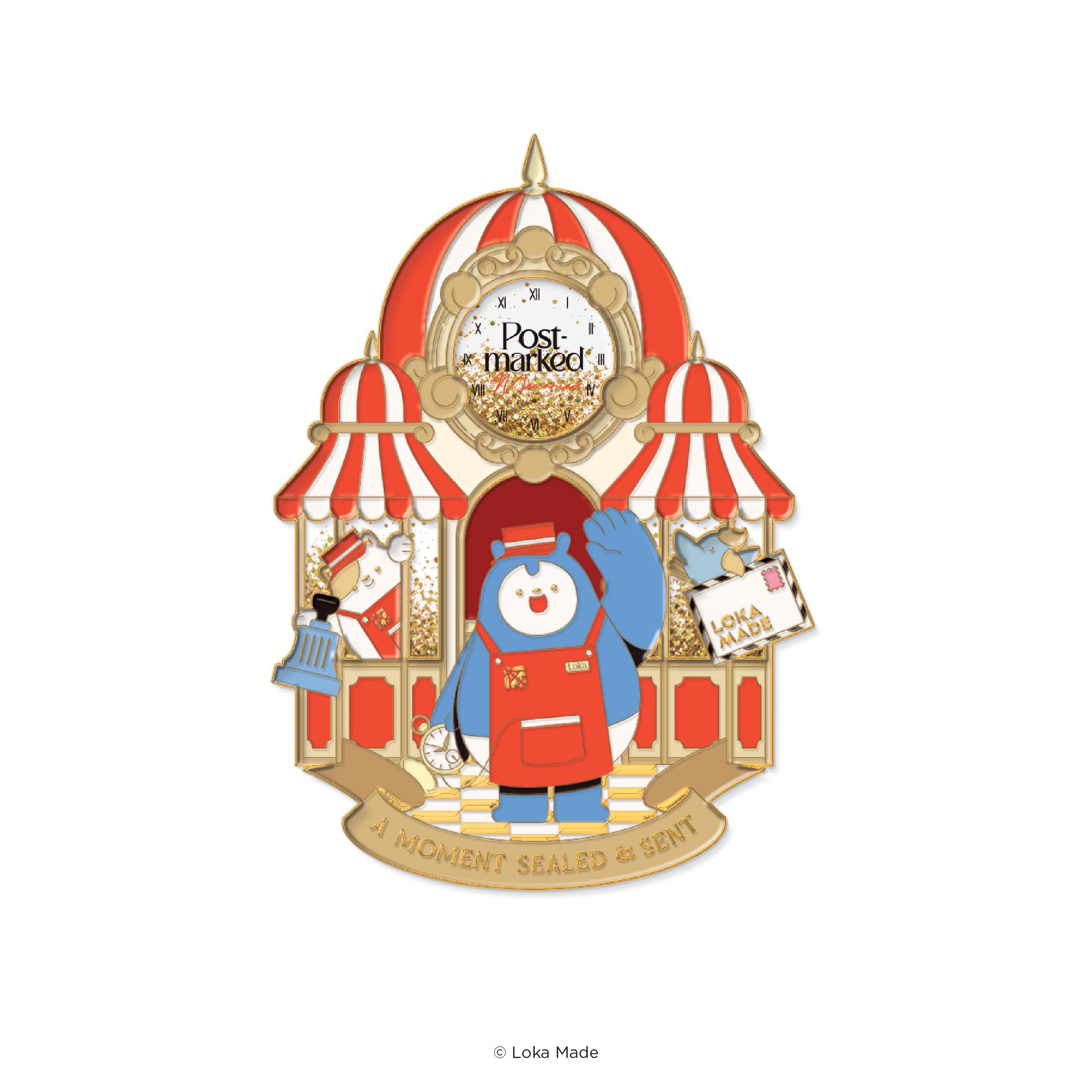 Postmarked Memories - Enamel Magnet