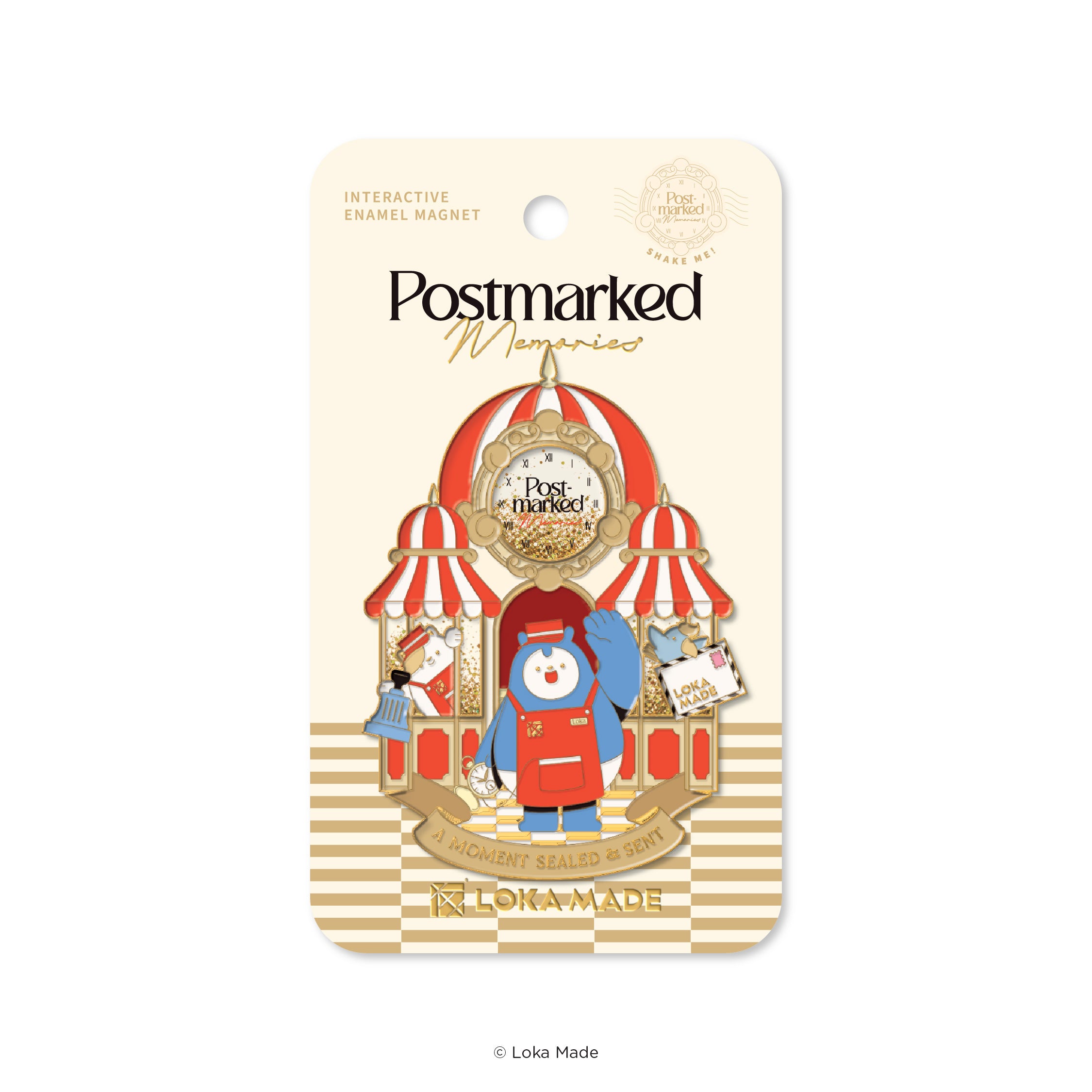 Postmarked Memories - Enamel Magnet