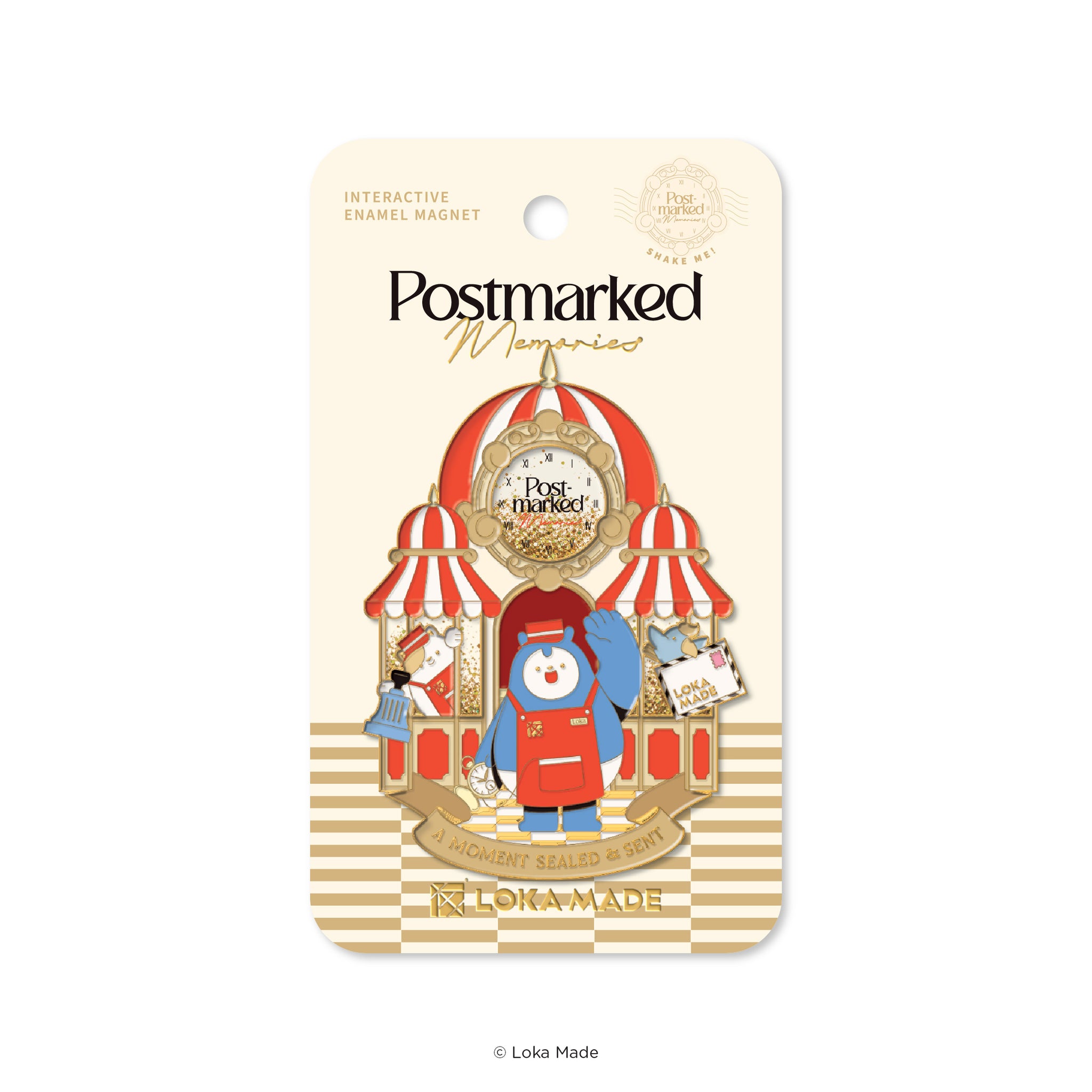 Loka Made x POPULAR: Postmarked Memories Enamel Magnet
