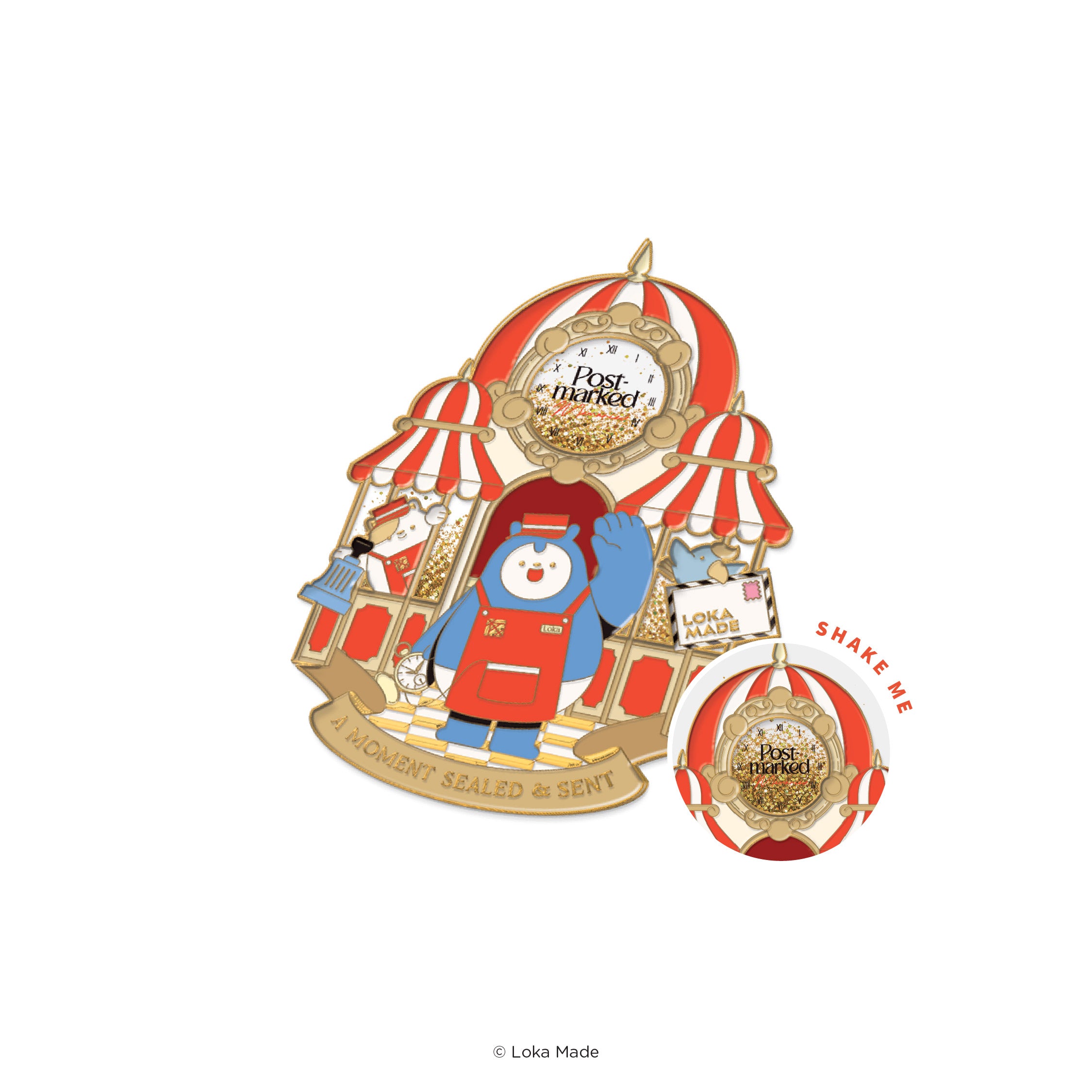 Postmarked Memories - Enamel Magnet