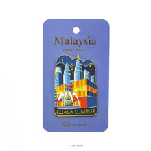 Load image into Gallery viewer, Night View in Kuala Lumpur - Enamel Magnet
