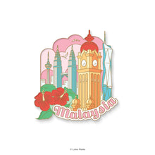 Load image into Gallery viewer, Malaysia&#39;s Serene Horizons - Enamel Magnet
