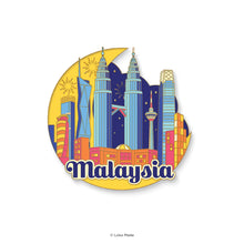 Load image into Gallery viewer, Enchanting Views of Malaysia - Enamel Magnet
