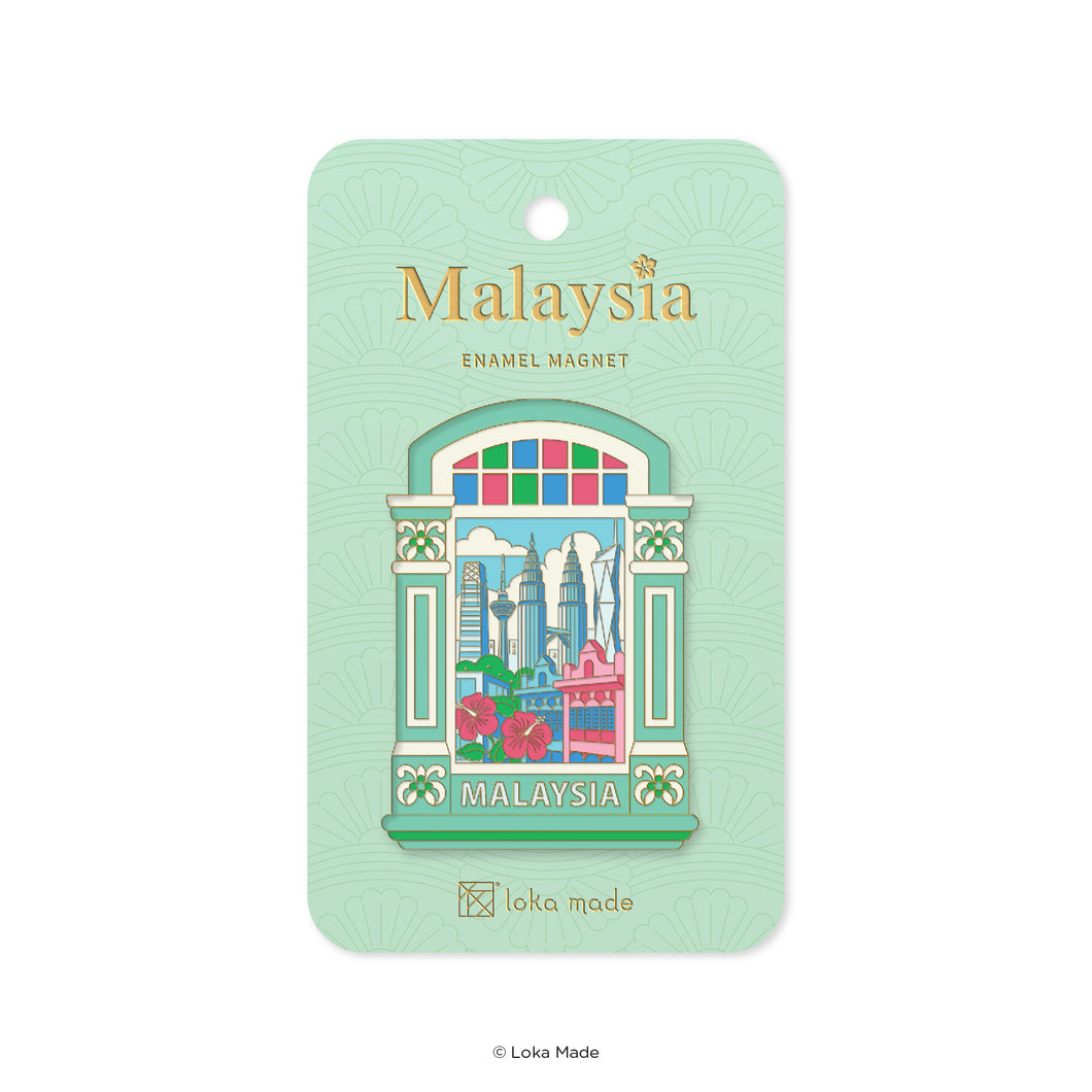 Hidden Gems of Malaysia - Enamel Magnet