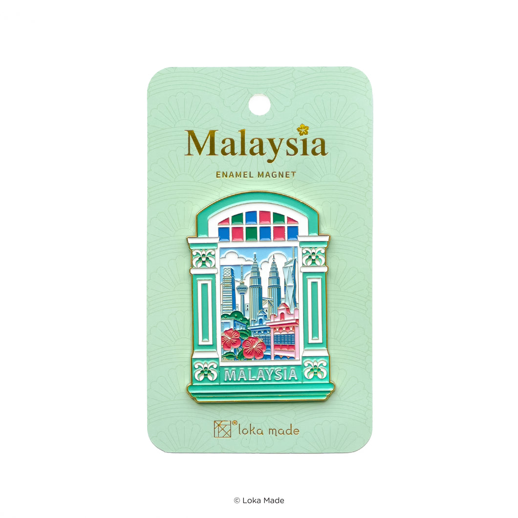 Hidden Gems of Malaysia - Enamel Magnet