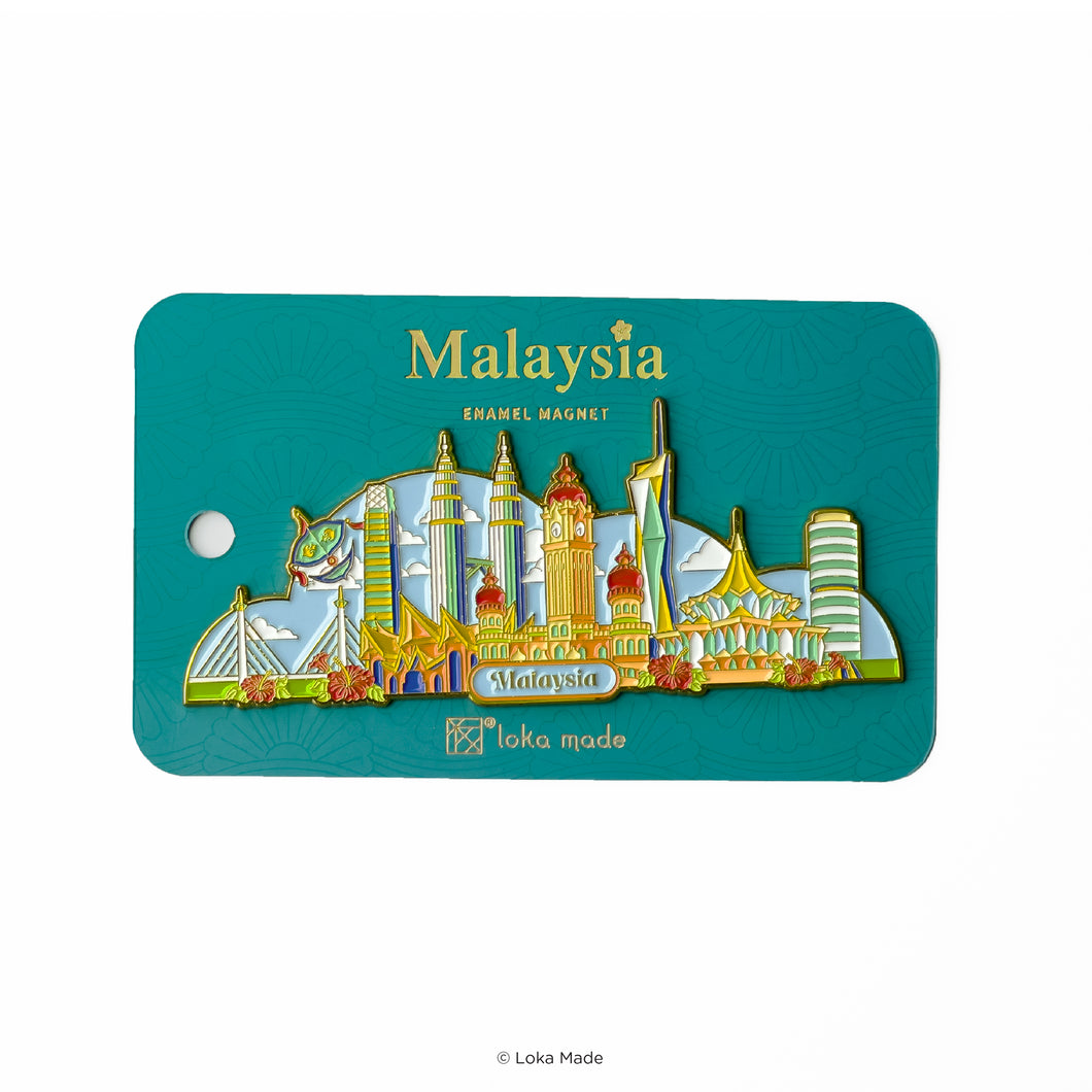 Malaysia Wonders - Enamel Magnet