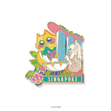 Load image into Gallery viewer, Meowtropolis - Enamel Magnet
