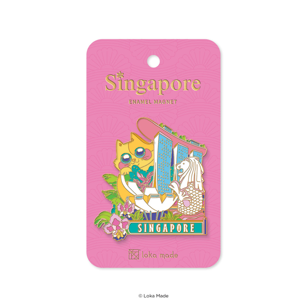 Meowtropolis - Enamel Magnet