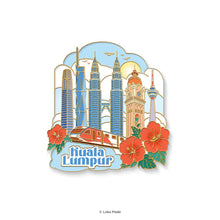 Load image into Gallery viewer, Sky High KL - Enamel Magnet
