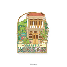 Load image into Gallery viewer, Malaysia Heritage House - Enamel Magnet
