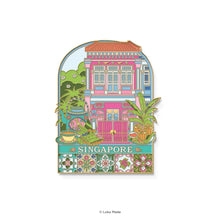 Load image into Gallery viewer, Singapore Heritage House - Enamel Magnet
